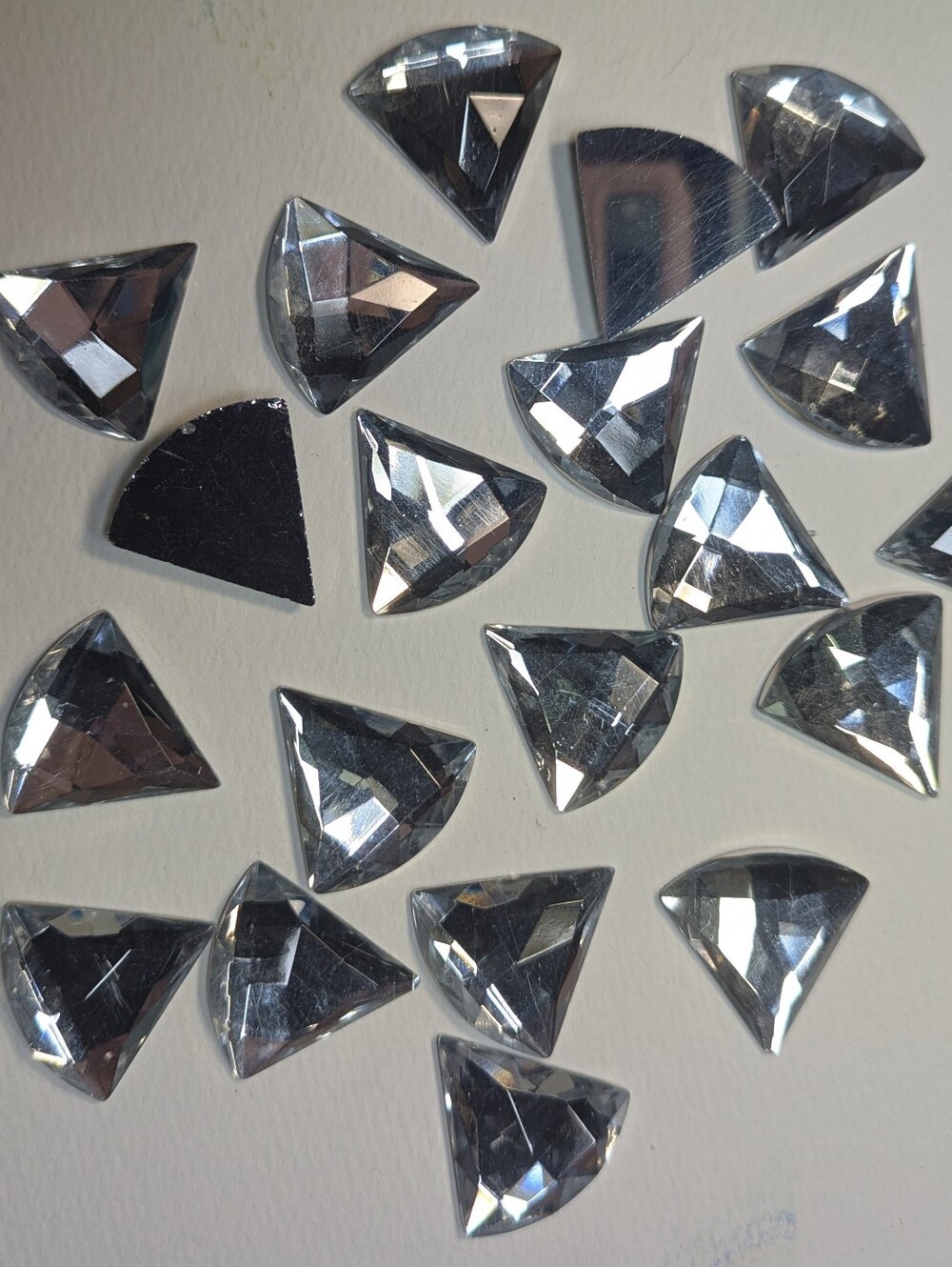 Wendy Gell jewelry making supplies crystal triangles.